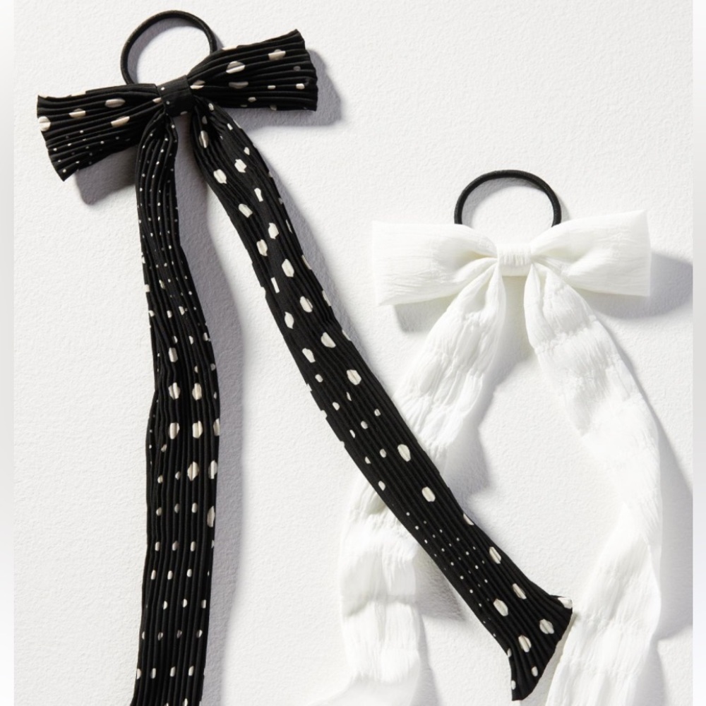 Anthropologie Polka Dot Hair Bow new with tags